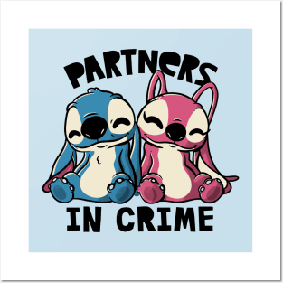 Partners In Crime Cute Lover Gift Posters and Art